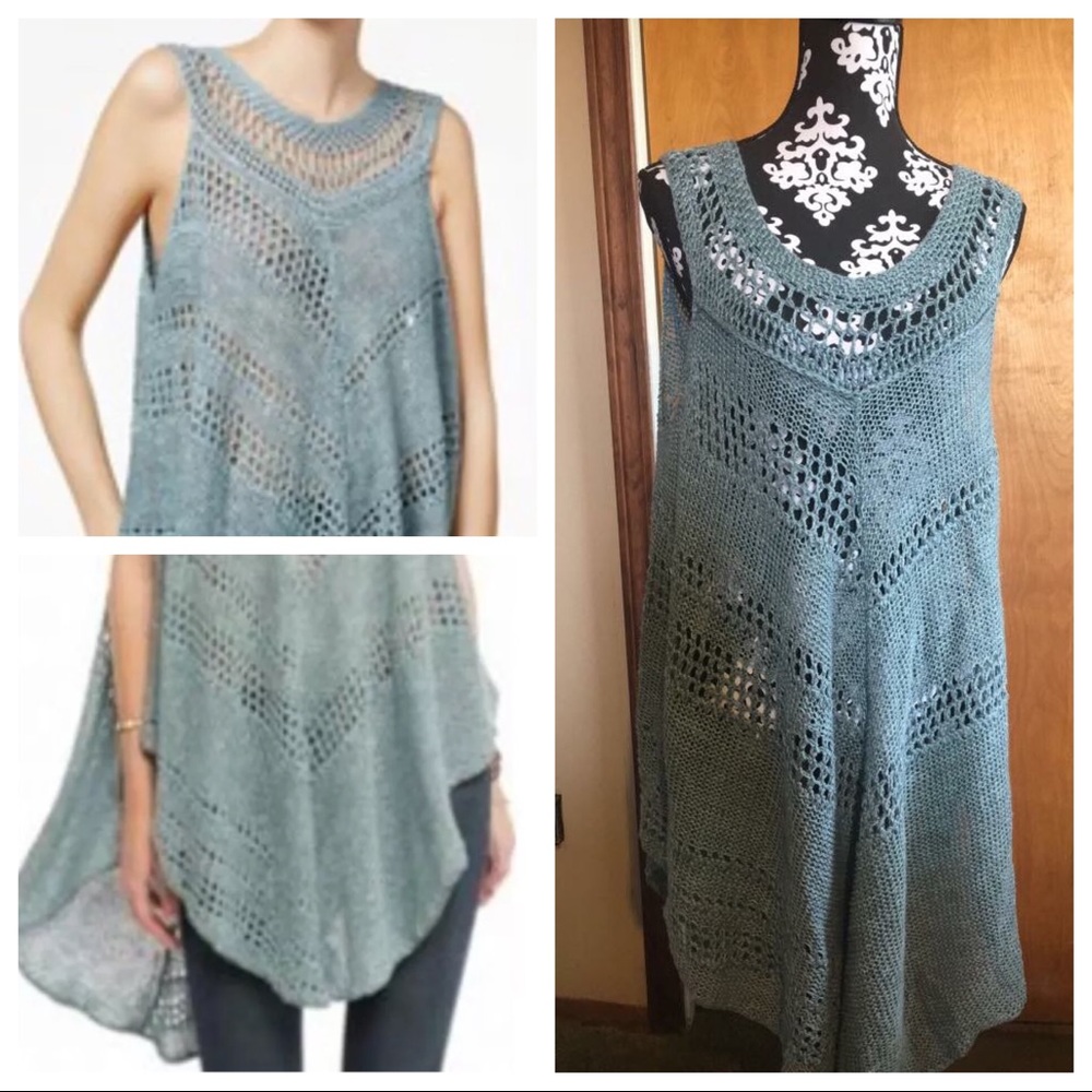 Free People Blue Boho Tunic